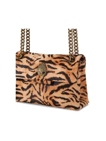 Kurt Geiger London crossbody kabelka dámska kožená KENSINGTON hnedá