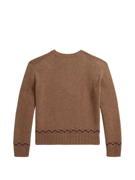 Sweter dziecięcy Polo Ralph Lauren brązowy