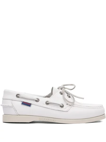 Pantofi Sebago din piele alb
