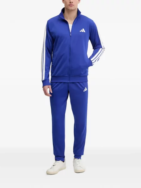 Csíkos tornaterem rövidnadrág Adidas nyomtatás kék
