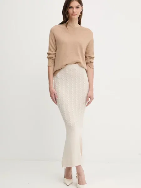 Спідниця Twinset maxi олівець бежевий