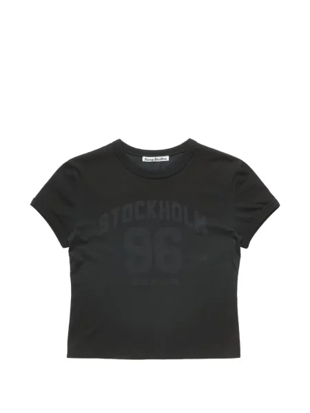 Tricou Acne Studios cu imagine negru