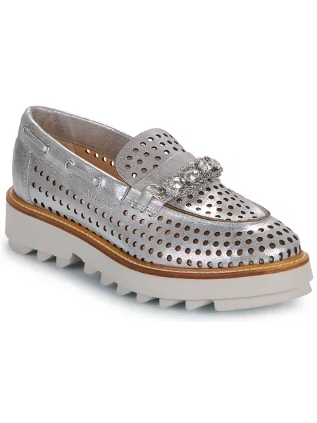 Mokasíny Fru.it s perlami stříbrné