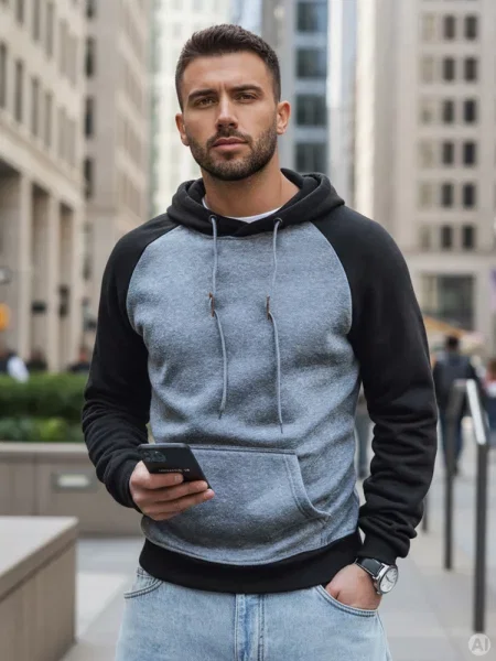 Bluza ciemnoszara Dstreet