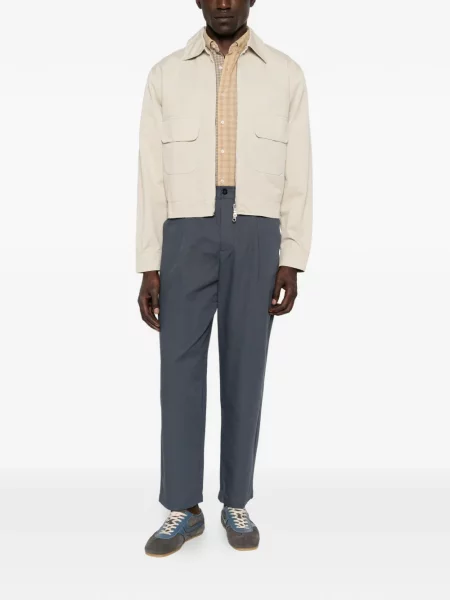 Pantaloni Maison Kitsune albastru