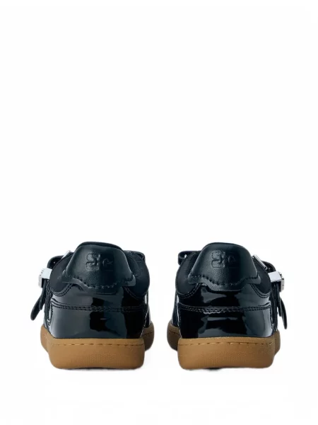 Sneakerși Ganni cu cataramă negru