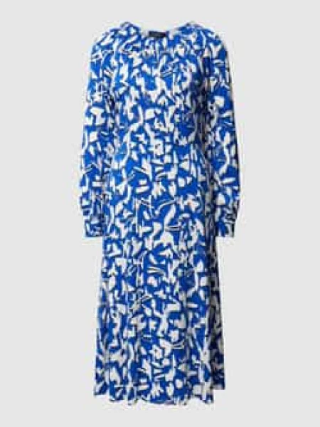 Sukienka midi ze wzorem na całej powierzchni Comma