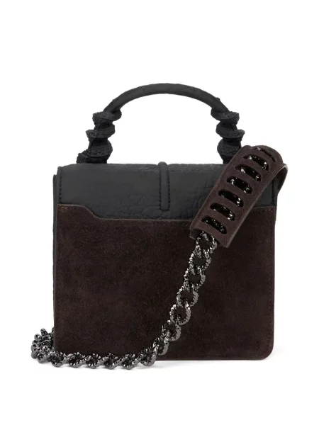 Colier Roberto Cavalli cu model piele de șarpe negru