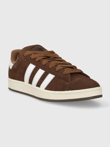 Sneakersy Adidas Campus retro zamszowe brązowe