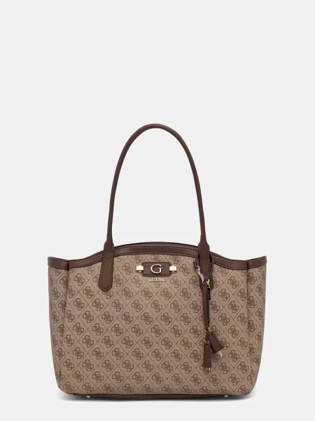Guess geantă shopper pentru femei LINDSEY maro