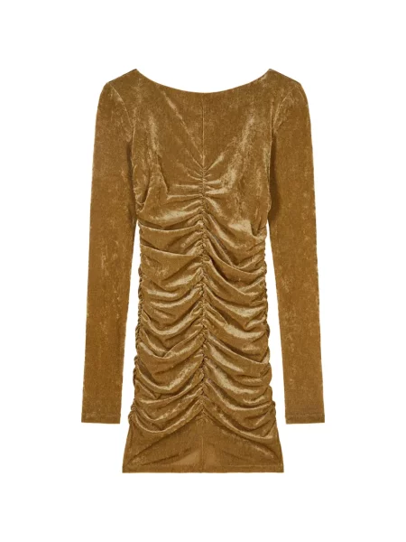 Rochie mini Patrizia Pepe de catifea cu volane
