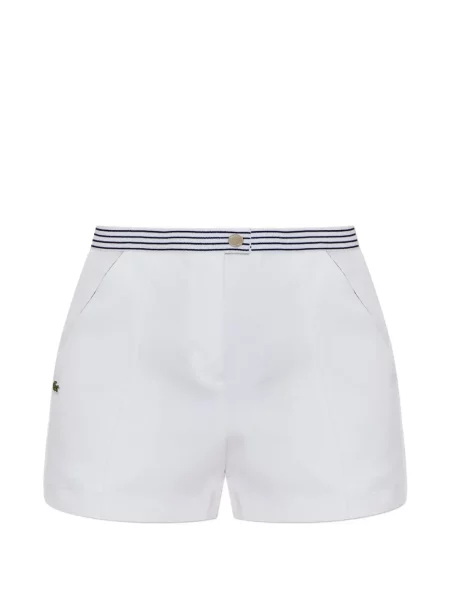 Pantaloni scurți Lacoste cu dungi alb