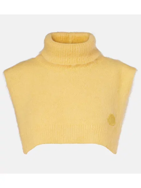 Fular Moncler de lână galben