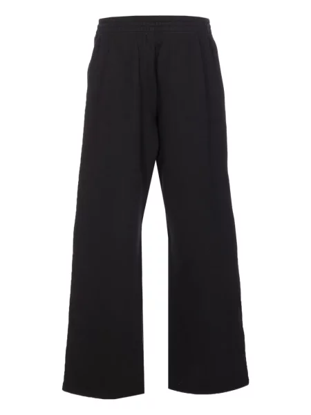 Pantaloni Burberry cu broderie negru