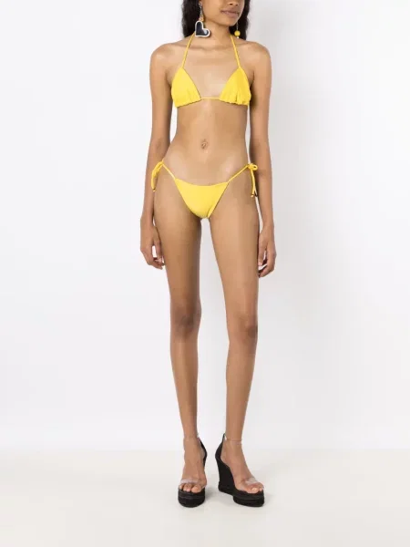 Bikinis Amir Slama apynasris kaklas geltona