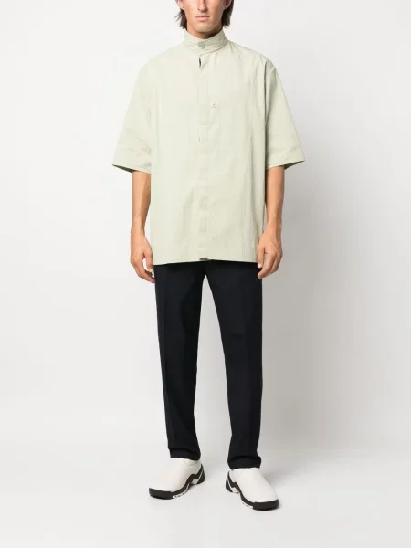 Kūginis juosmuo kelnės Jil Sander mėlyna
