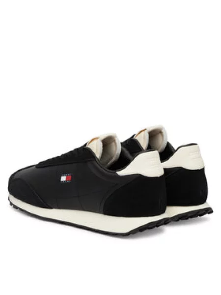 Tommy Jeans Sportcipők Tjm Retro Runner Archive Mix Mat fekete