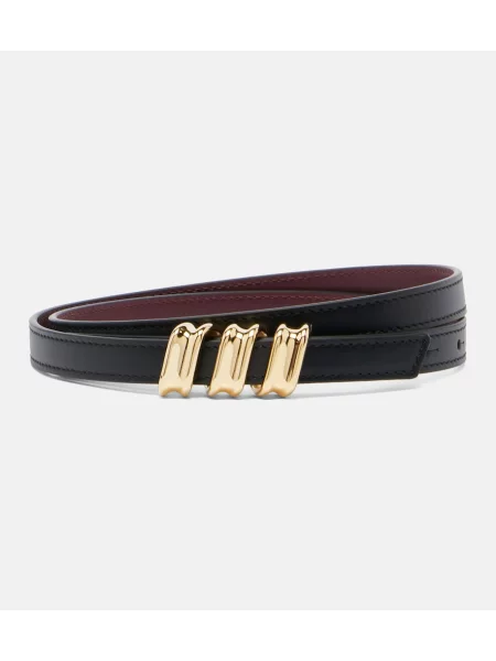 Cu centură curea Loewe din piele negru