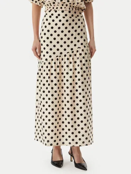 Morgan Fustă maxi bej