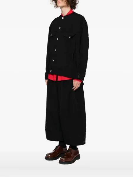 Geacă Black Comme Des Garçons cu decolteu rotund negru