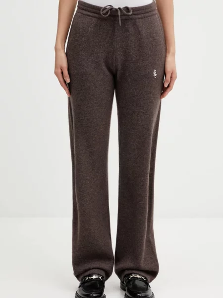 Sporty & Rich pantaloni de lână SRC Cashmere