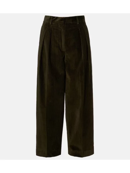 Spodnie Altuzarra sztruksowe zielone