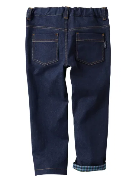 Jeansy straight leg dziecięce Familiar niebieskie