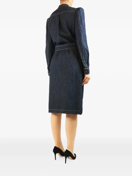 Cu centură rochie midi Weekend Max Mara albastru