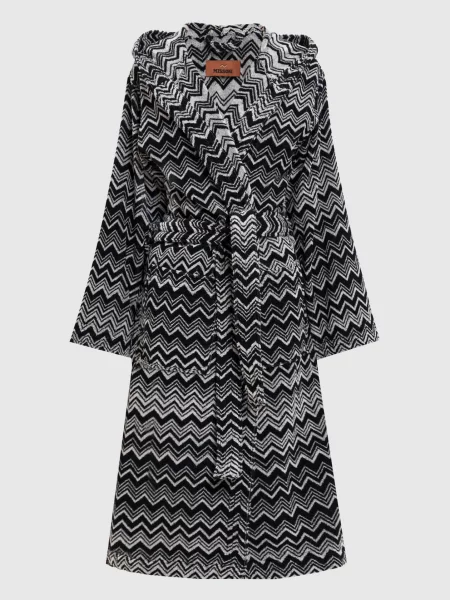 Махровый халат Missoni Home черный