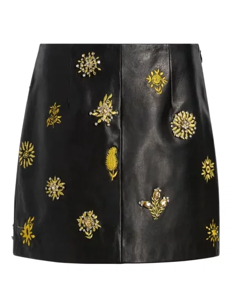 Spódnica skórzana Cinq A Sept czarna