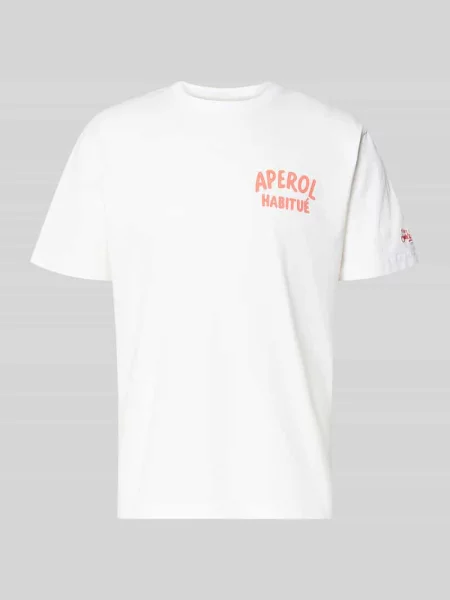 T-shirt z nadrukami logo model PORTLAND' Mc2 Saint Barth biała