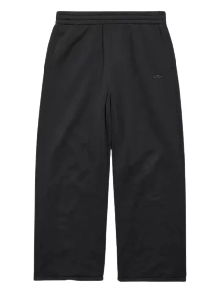 Pantaloni Balenciaga alergare cu autograf negru
