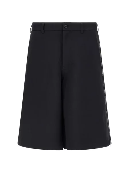 Pantaloni scurți Comme Des Garçons Shirt cu model herringbone negru