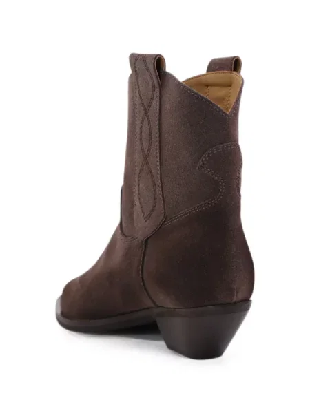 Botine Notabene din piele de căprioară maro