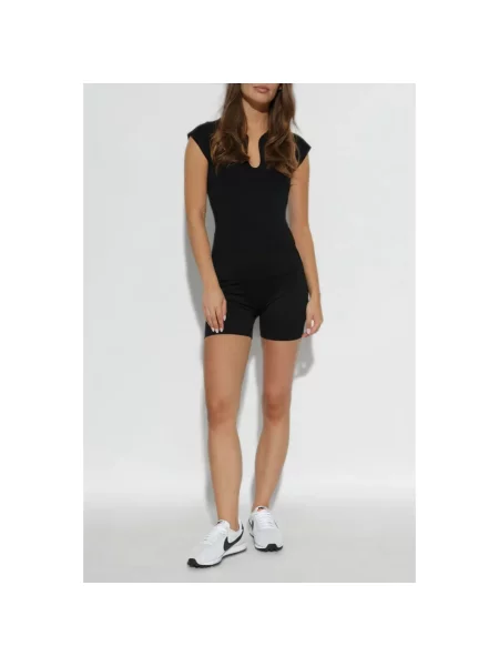 By Malene Birger szorty SIOLA gładkie high waist czarny