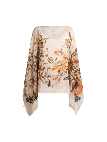 Wielobarwność bluzka Etro z nadrukiem