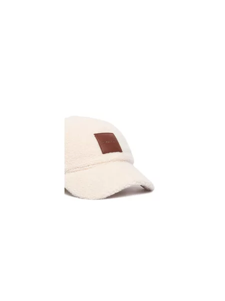 Calvin Klein Šilterica All-Over Sherpa W/ Patch Cap Krem bež