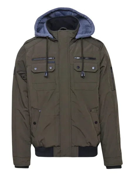 KOROSHI Geacă de iarnă albastru / kaki negru