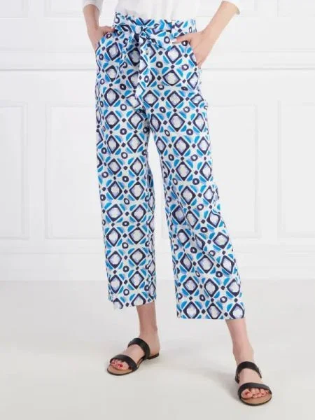 Marella Pantaloni DEMIEN | Straight fit albastru