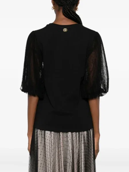 Top Twinset plasă negru