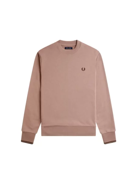 Bluza Fred Perry z okrągłym dekoltem różowa