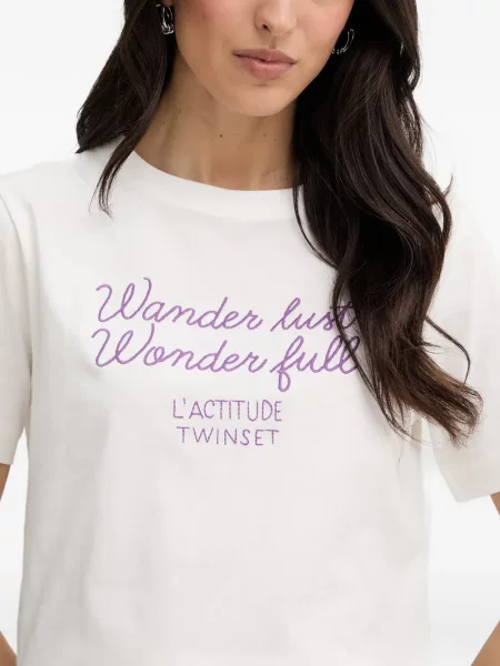 Tricou Twinset cu broderie