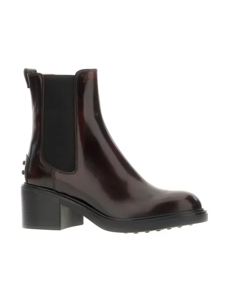Sztyblety Tod's skórzane brązowe