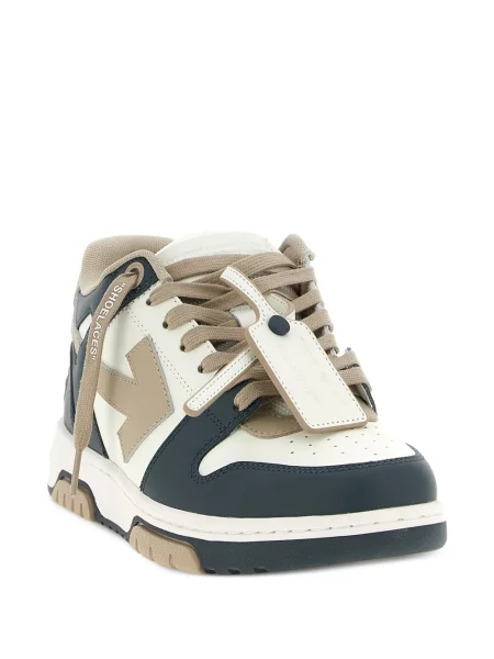Sneakerși Off-white business alb