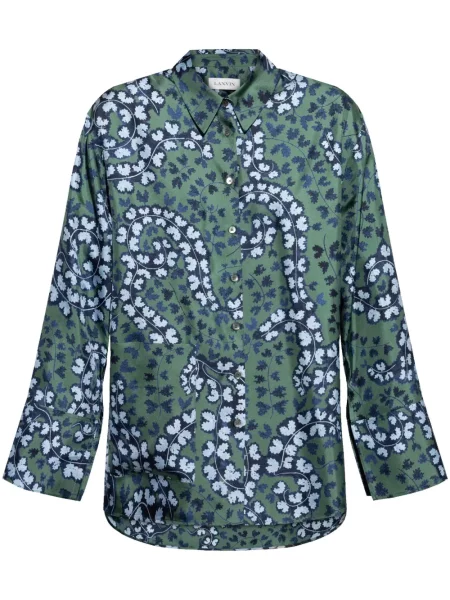 Cămașă Lanvin cu imagine verde