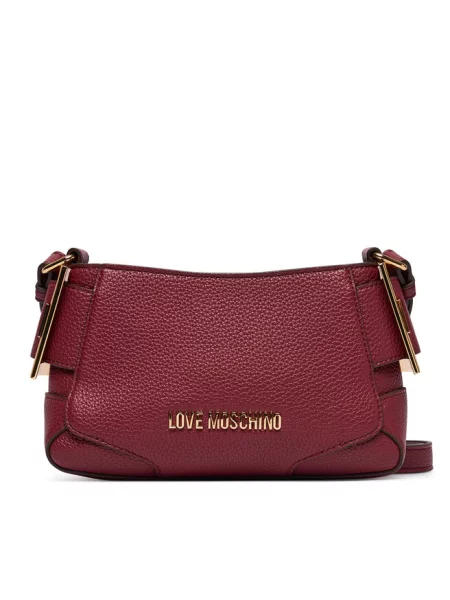 Torebka Love Moschino skórzana czerwona