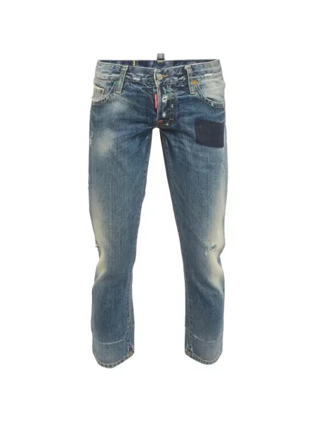 Blugi Dsquared2 zdrențuiți albastru