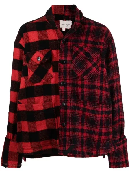 Geacă Greg Lauren în carouri negru