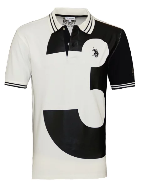 U.S. POLO ASSN. Majica črna bela