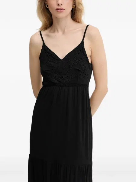 Rochie maxi Morgan cu broderie negru